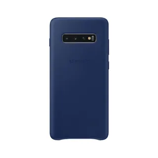 Coque SAMSUNG S10+ Cuir bleu marine