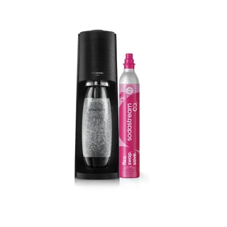 Machine à soda SODASTREAM Terra noire + 1 Recharge de Gaz 60L + 1 Bouteille de gazéification