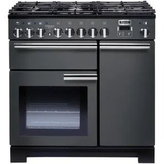 Piano de cuisson gaz FALCON Pro DELUXE 90 CM Gris Ardoise /Chrome