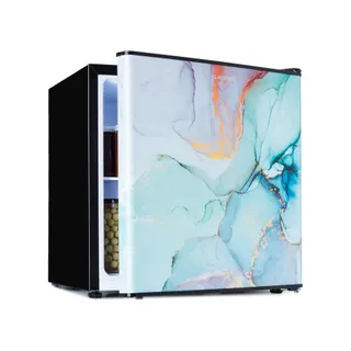 Mini réfrigérateur KLARSTEIN CoolArt 45L CEE E congélateur 1,5L bleu
