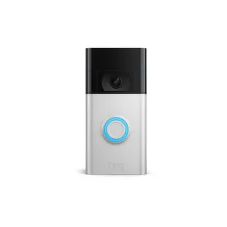 Sonnette connectée RING Video Doorbell - Satin Nickel Slim