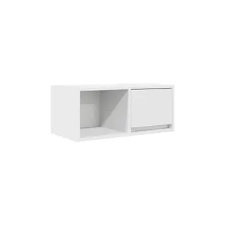 Meuble TV HELLOSHOP26 Meuble TV mural blanc 60 x 31 x 25,5 cm