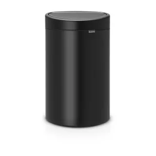Poubelle de cuisine manuelle BRABANTIA Touch Bin 40L - Matt Black