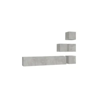 Meuble TV HELLOSHOP26 Lot de 4 meubles TV muraux design élégan