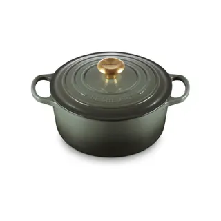 Cocotte LE CREUSET 24CM THYM BOUTON DORÉ