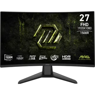 Ecran PC Gamer MSI MAG 274CF X24 27" Incurvé 1500R Full HD 240Hz Rapid VA HDR10