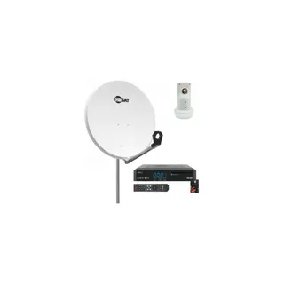 Antenne parabolique HDSAT Pack Hdsat Parabole Satellite Acier 80cm