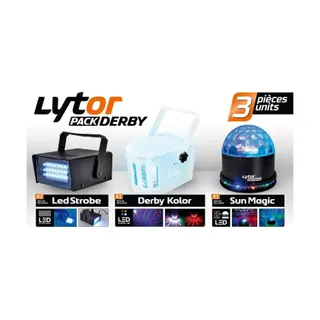 Jeu de lumières LYTOR Pack de 3 jeux de lumières à LEDS  DERBY