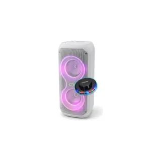 Enceinte nomade INOVALLEY KA-08 400W Blanc Karaoke LED RGB OVNI TW