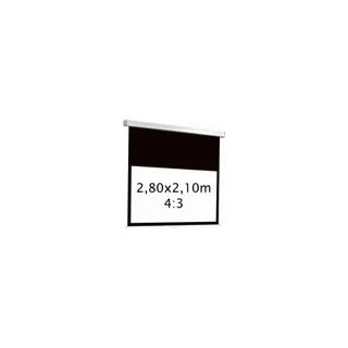 Ecran de projection KIMEX manuel 2,80 x 2,10 m- Format 4:3