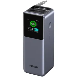 Batterie externe UGREEN Retractable USBA USBC  Noir 165W