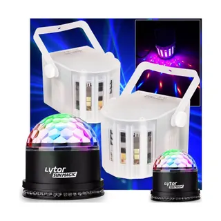 Jeu de lumières LYTOR Lot de 4 jeux de lumière effet 2 DERBY à