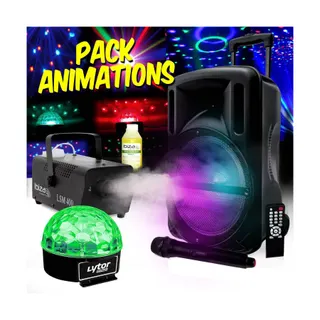 Jeu de lumières MYDEEJAY PACK Animations DJOON 500W USB + Jeux SI