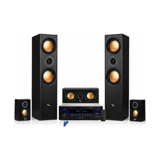 Pack enceinte Home Cinéma EVIDENCE ACOUSTICS 5.1 850W Bluetooth Karaoke USB Noir 32Go