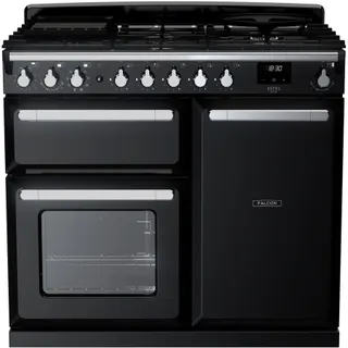 Piano de cuisson gaz FALCON ESTEL DELUXE TAB GAZ 100 CM NOIR BRILLAN