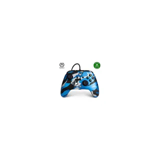 Manette POWER A Manette de jeu filaire Metallic Blue Cam