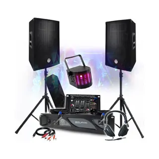 Pack sono BM SONIC Amplificateur 2000W, Paire d'Enceintes 2