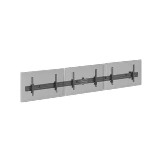 Support mural TV KIMEX mural Menu Board 3 TV 45''-50'', noir