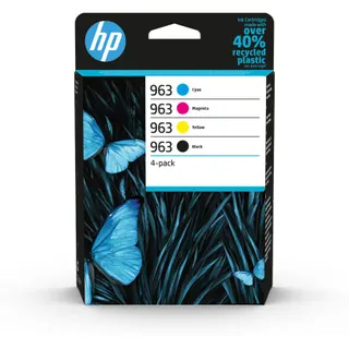 Cartouche d'encre HP Pack Multipack 963 Originales (Noir + 3 Couleurs) - 3JA50AE