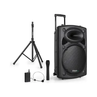 Enceinte sono BM SONIC Enceinte 15" 800W BT 2 Micros VHF Pied 3