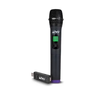 Micro PARTY LIGHT&SOUND Système de microphone à main sans fil av