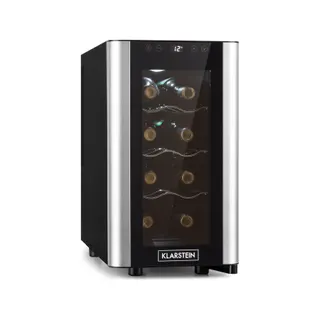 Cave à vin de service KLARSTEIN Reserva 8 Slim Uno - Inox Reconditionné