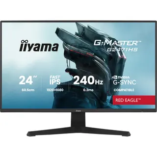 Ecran PC Gamer IIYAMA G-Master Red Eagle Noir Fast IPS 24'' Full HD  240 Hz Nvidia G-Sync