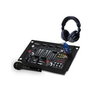 Table de mixage IBIZA DJ21BT + Casque DJ + Micro