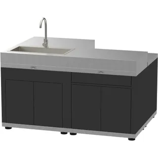 Meuble de cuisine extérieure LE MARQUIER CUISINE ILOT 4 ELEMENTS - DUO MC804ED