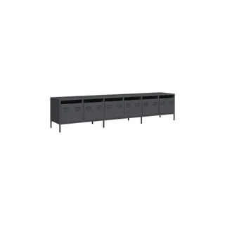 Meuble TV HELLOSHOP26 Meuble TV avec grand rangement moderne s