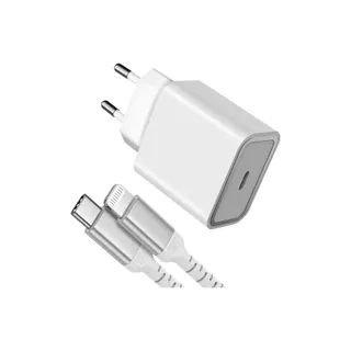 Chargeur secteu FORCE POWER 30W + cable USB-C / Lightning MFI 1.2m