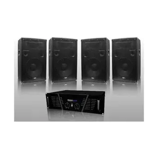 Pack sono IBIZA Sono DJ ampli 1600W+4HP 600W DJ-675-S