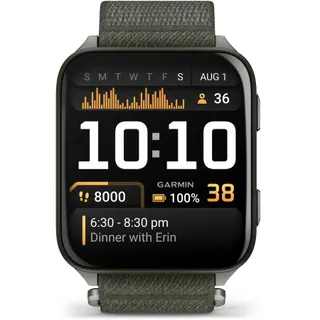 Montre sport GARMIN Venu X1 Sport et santé GPS AMOLED BT Wi-Fi 51,5 mm Noir / Vert
