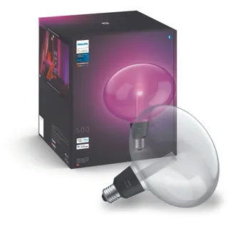 Ampoule LED connectée PHILIPS HUE E27 White&Color Ambiance Elipse Deco
