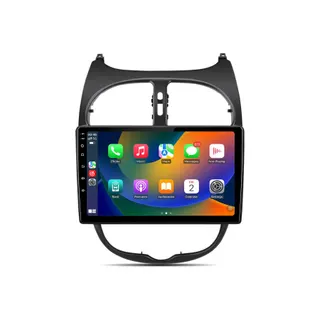 Autoradio connecté JUNSUN pour Peugeot 206 2001-08 4+64GB WIFI 4G