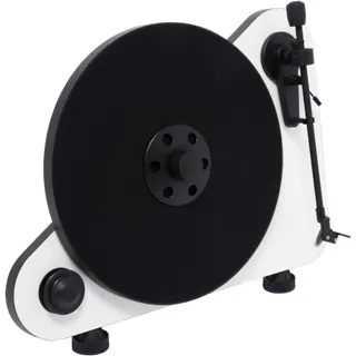 Platine vinyle PRO-JECT Vertical Turnatable E OM5 droitier blanc
