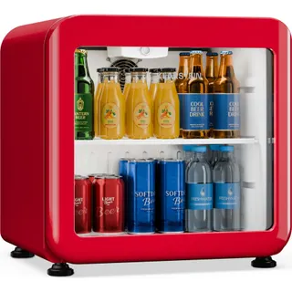 Réfrigérateur 1 porte KLARSTEIN Audrey Evo 39x38cm LED 75W Rouge