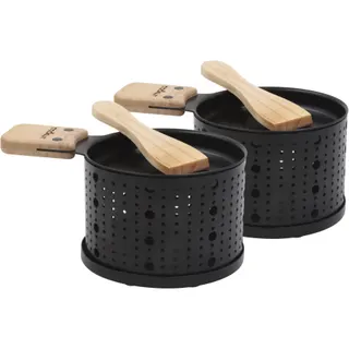 Raclette COOKUT Raclette à la bougie 2 personnes noir
