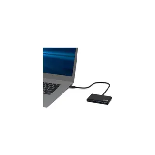 Hub PORT DESIGN HUB TYPE C TO 3 USB 3.0 + TYPE C  Noir