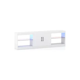 Meuble TV HELLOSHOP26 Meuble TV modulaire 195 x 30 x 55 cm ave