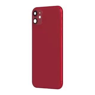 Pièce détachée AVIZAR + Vitre arrière iPhone 11 Rouge