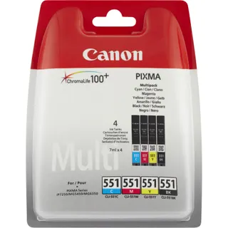 Cartouche d'encre CANON CLI551 N/C/M/J