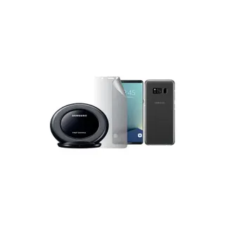 Pack SAMSUNG Coque S8+, Pad à induction+Protège écran