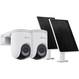 Pack sécurité EZVIZ 2 cam. HB8 Lite+ Panneau Solaire