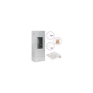 Fumoir barbecue VIDAXL Acier 44,5 x 29 x 110 cm Argent