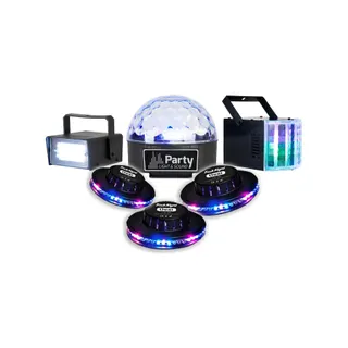 Jeu de lumières PARTY LIGHT&SOUND Pack 6 LED Strobo ASTRO Derby OVNI