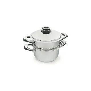 Cuiseur vapeur ECOVITAM en inox, tous feux, thermomètre intégré