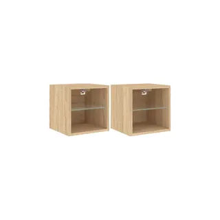 Meuble TV HELLOSHOP26 Meubles TV muraux multimédia étagère tél