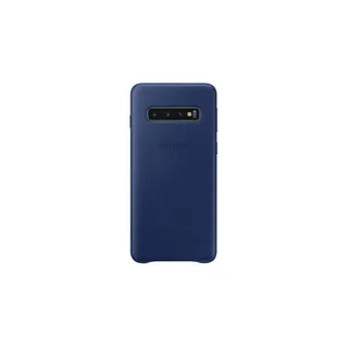 Coque SAMSUNG S10 Cuir bleu marine