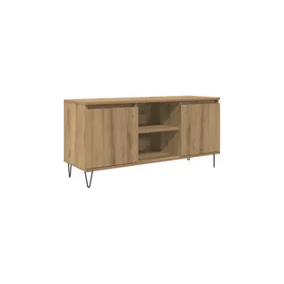 Meuble TV HELLOSHOP26 Meuble TV rectangulaire moderne avec 2 p